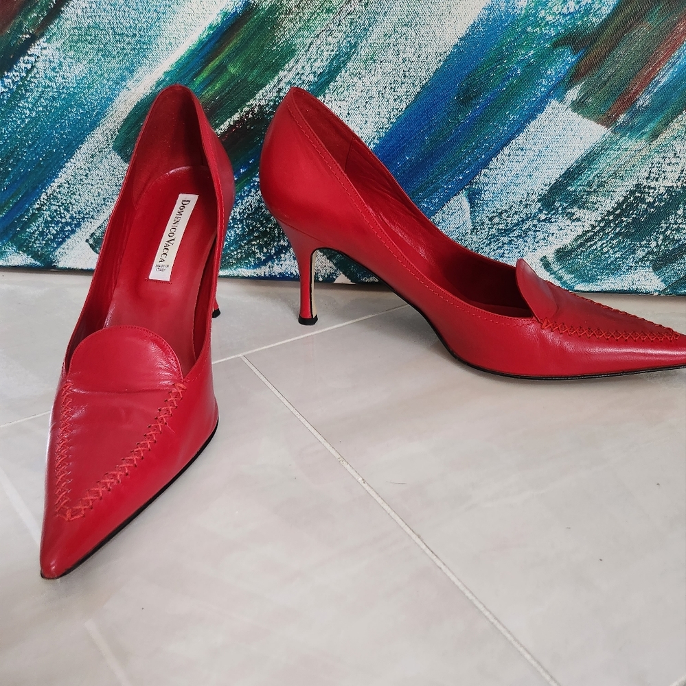 Domenico Vacca Pointed Toe Leather Pump